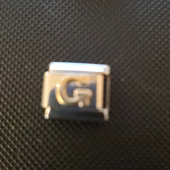 Jaltex Inc charms SS 14Kt Gold letter G & B - Picture 1 of 8